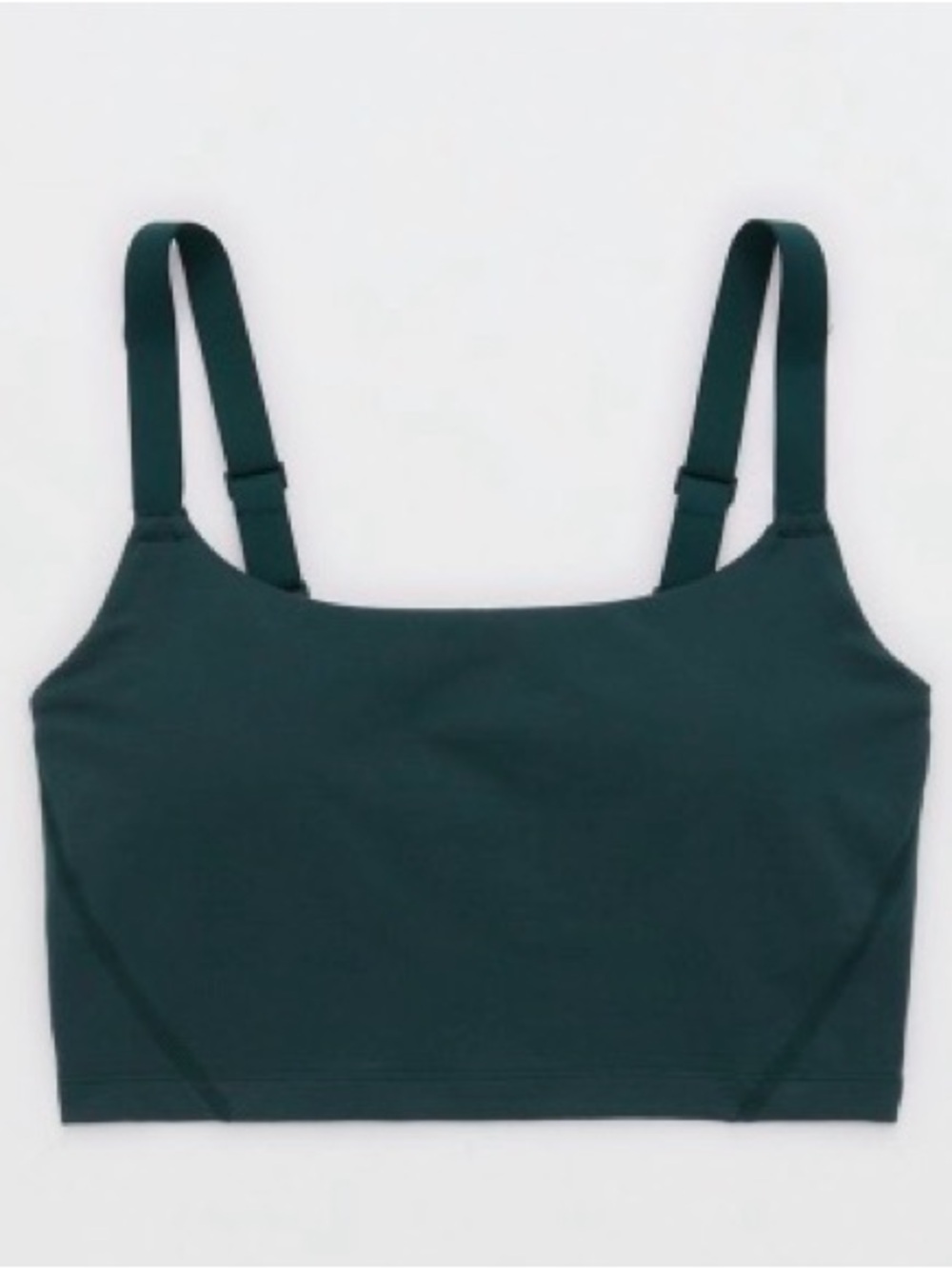 OFFLINE by Aerie: The Hugger Longline Sports Bra - Deep Forest Green